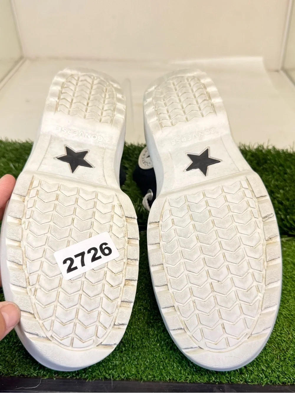 Converse Kids Black & White High-Top Platform Sneakers